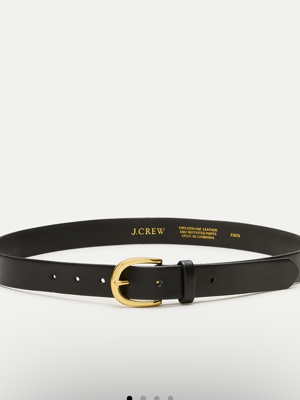 J. Crew classic belt in italian leather